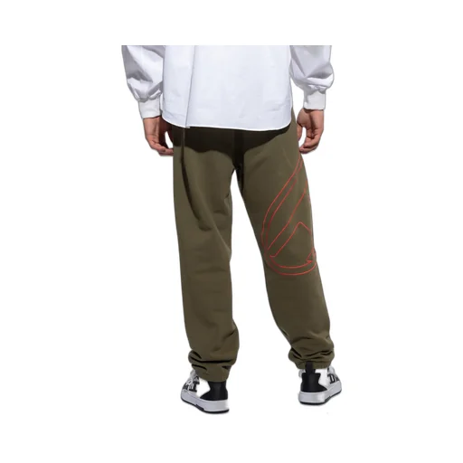 Oval-D Embroidered Elasticated Waist Track Pants