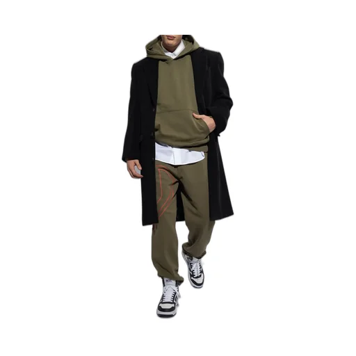 Oval-D Embroidered Elasticated Waist Track Pants