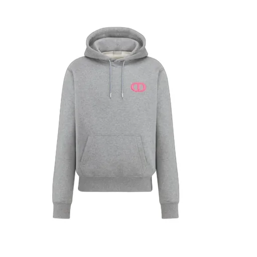 Logo Embroidered Drawstring Hoodie