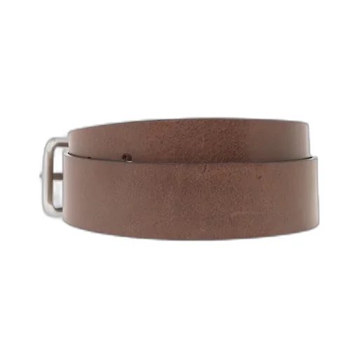Oval-D Logo-Plaque Leather Belt