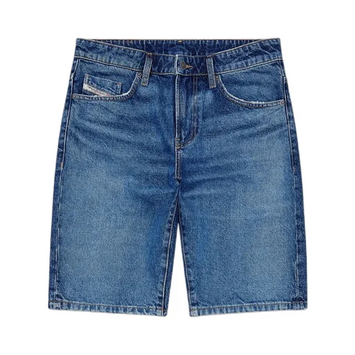 Logo-Patch Slim-Fit Denim Shorts