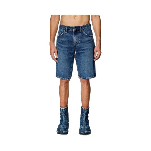 Logo-Patch Slim-Fit Denim Shorts