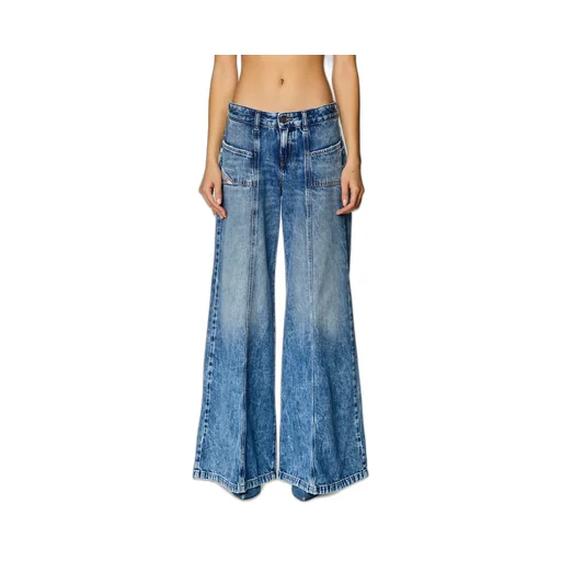D-Akii Flared Panelled Jeans