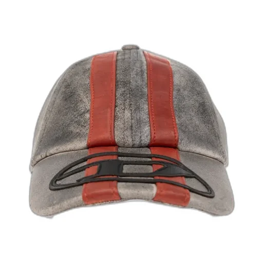 C-Olav Logo-Patch Leather Cap
