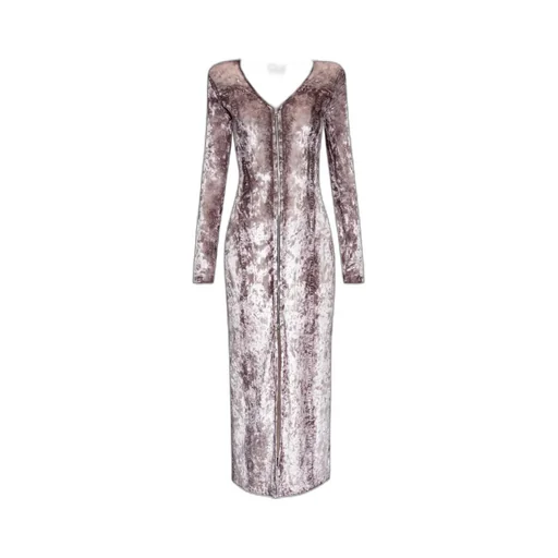 D Martel V-Neck Midi Dress