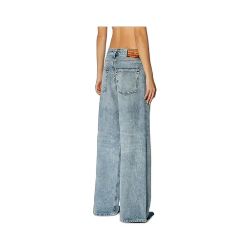 1996 D-Sire 09H57 Mid-Rise Distressed Wide-Leg Jeans