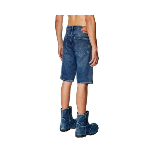 Logo-Patch Slim-Fit Denim Shorts