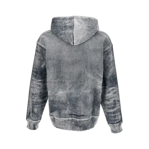 Logo Embroidered Tie-Dye Effect Hoodie