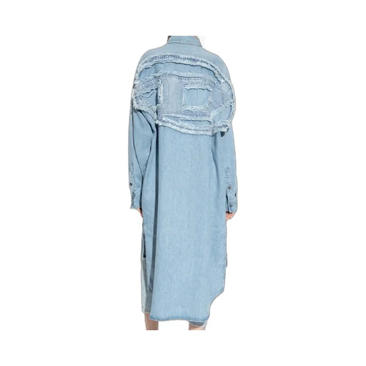 Oversized Denim Shirt Dress