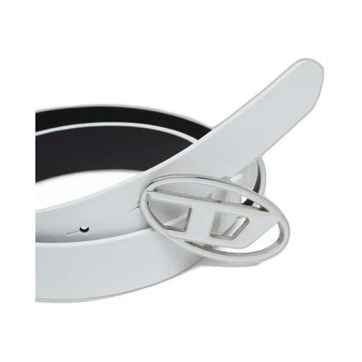 Logo Plaque Leather Belt