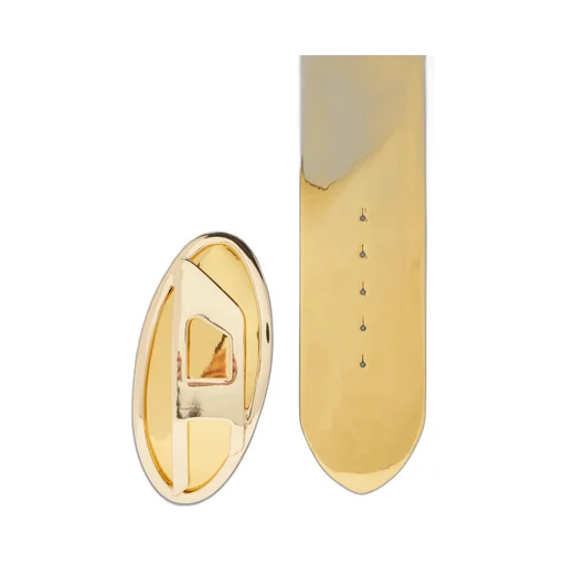 Logo-Plaque Metallic Belt