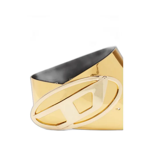 Logo-Plaque Metallic Belt