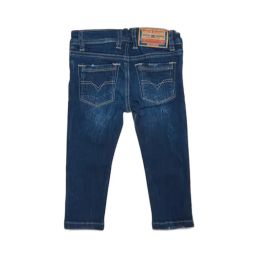 D-Slinkie Straight-Leg Distressed Jeans