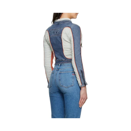 De-Light-S Contrast-Panel Biker Jacket