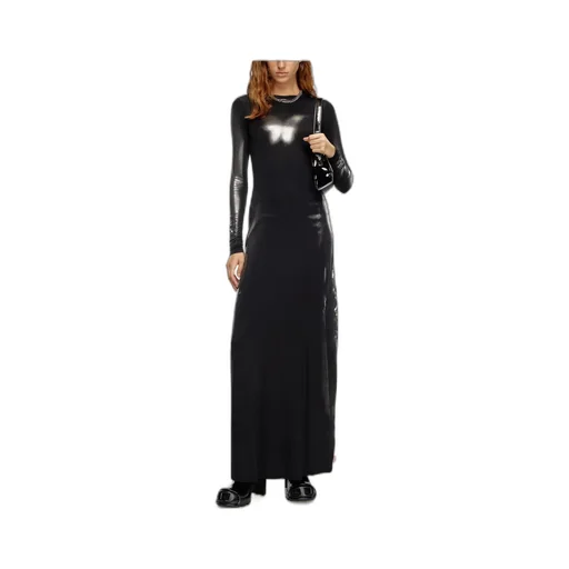 D-Anessa Metallic Effect Maxi Dress
