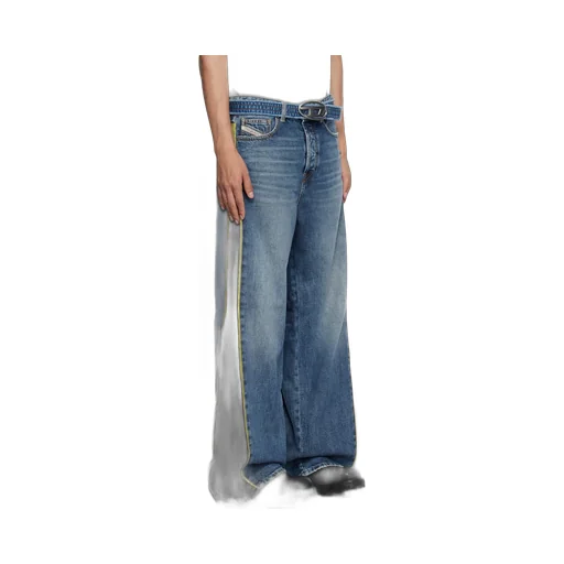 Logo-Patch Wide-Leg Jeans