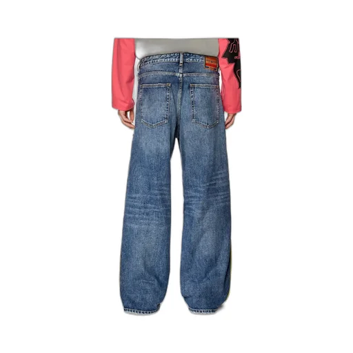 Logo-Patch Wide-Leg Jeans