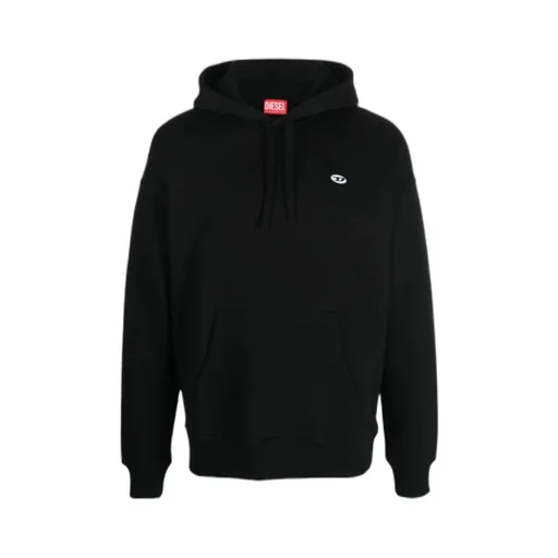 Logo Embroidered Drawstring Hoodie