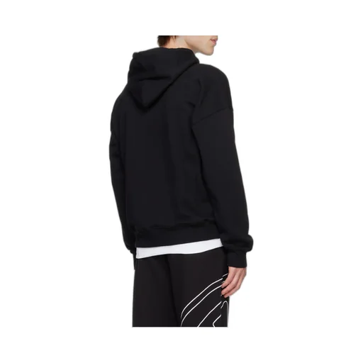 Logo Embroidered Drawstring Hoodie