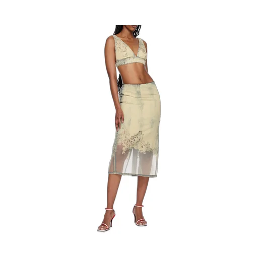 De Janys Fsc Denim Cropped Top