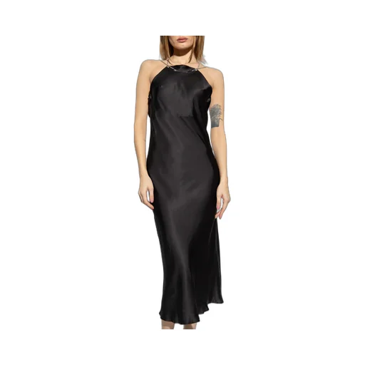 D-Eliz Satin Midi Dress