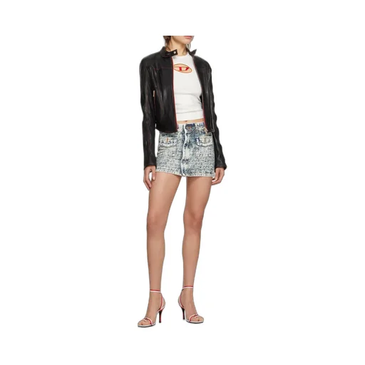 Logo Denim Skirt