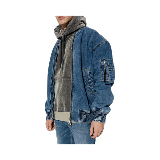 Faded Effect Denim Jacket
