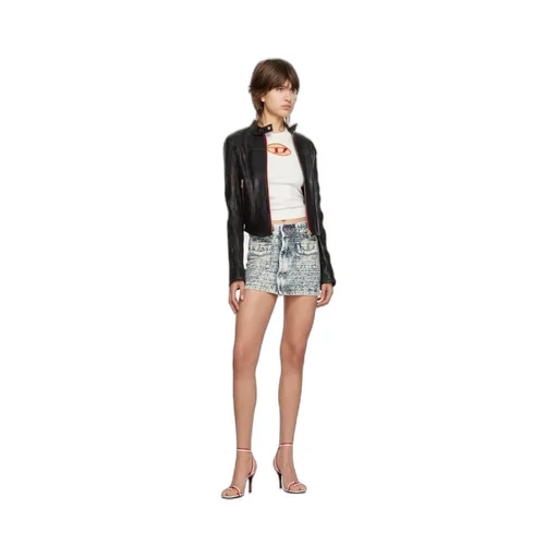 Logo Denim Skirt