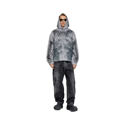 D-Um-Rib-S Peel-Off Drawstring Hoodie