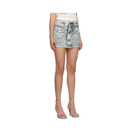 Logo Denim Skirt