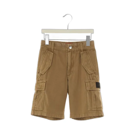 Logo-Patch Straight-Leg Cargo Shorts