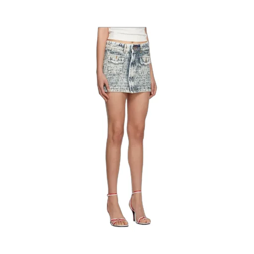 Logo Denim Skirt