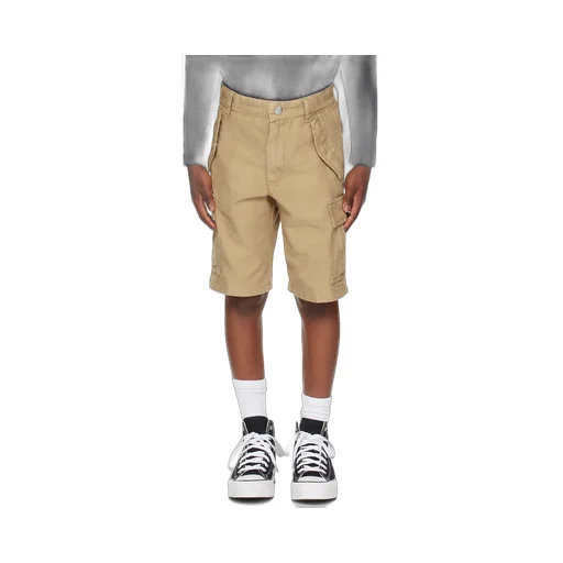 Logo-Patch Straight-Leg Cargo Shorts