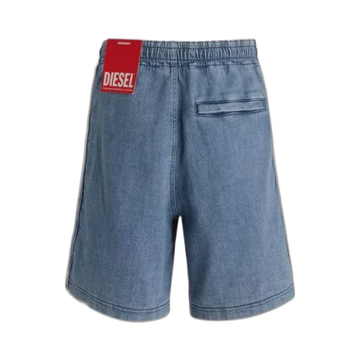 Logo-Patch Denim Shorts