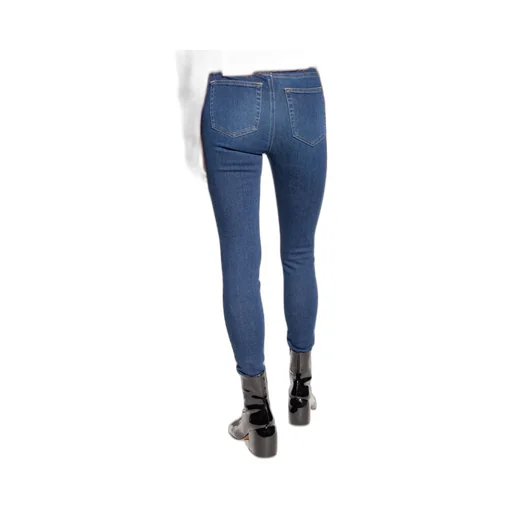 Logo Patch Straight Cut Jeans