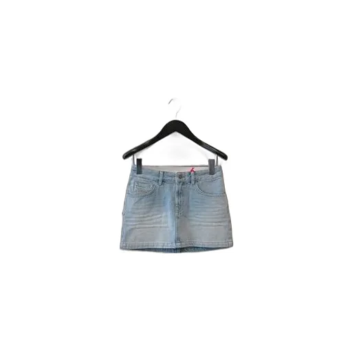 Logo Detailed Denim Mini Skirt