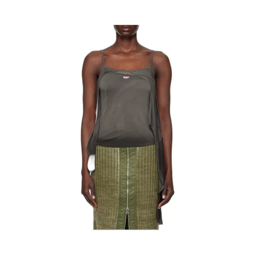 T-Malo D-Embroidered Patch Asymmetric Top