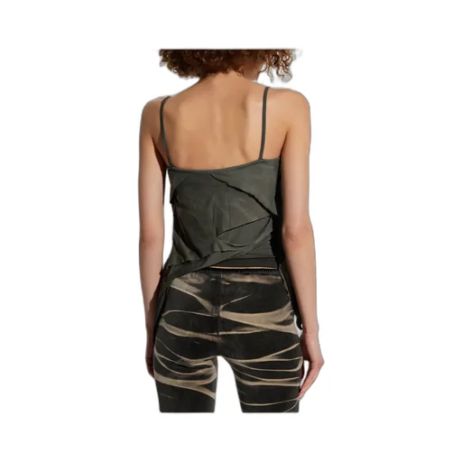 T-Malo D-Embroidered Patch Asymmetric Top