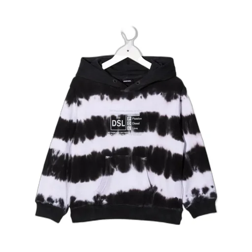 Tie-Dye Print Cotton Hoodie