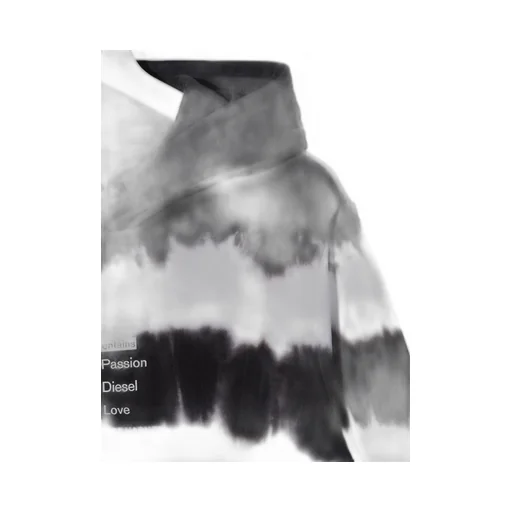 Tie-Dye Print Cotton Hoodie