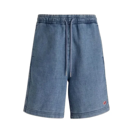 Logo-Patch Denim Shorts