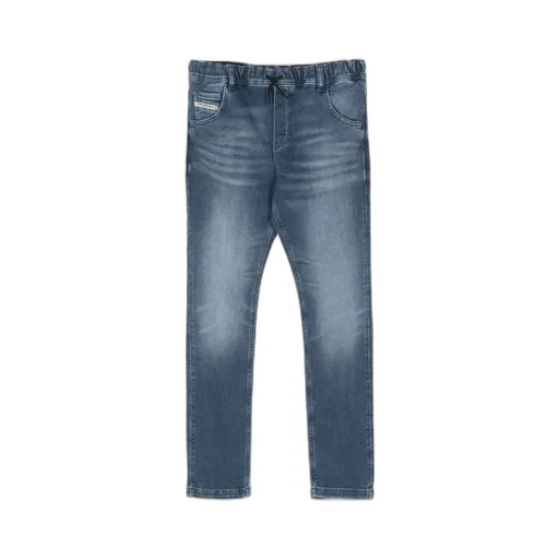 Skinny-Cut Jeans With Drawstring Waist
