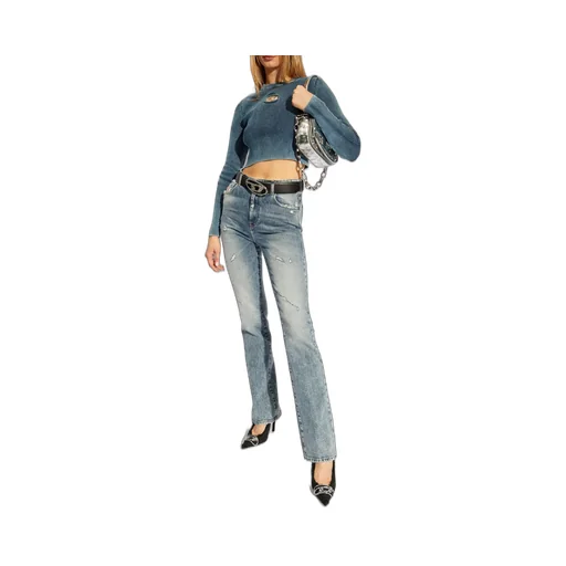 M-Anchor-A Cut-Out Ribbed Top