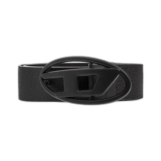 B-1Dr Logo-Buckle Leather Belt