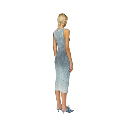 M-Taryn Cut-Out Ribbed-Knit Sleeveless Midi Dress