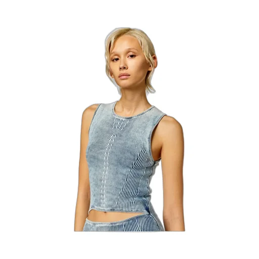M-Taryn Cut-Out Ribbed-Knit Sleeveless Midi Dress