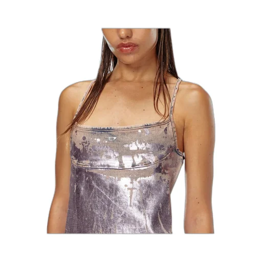 De-Held-Short-S Metallic Mini Dress