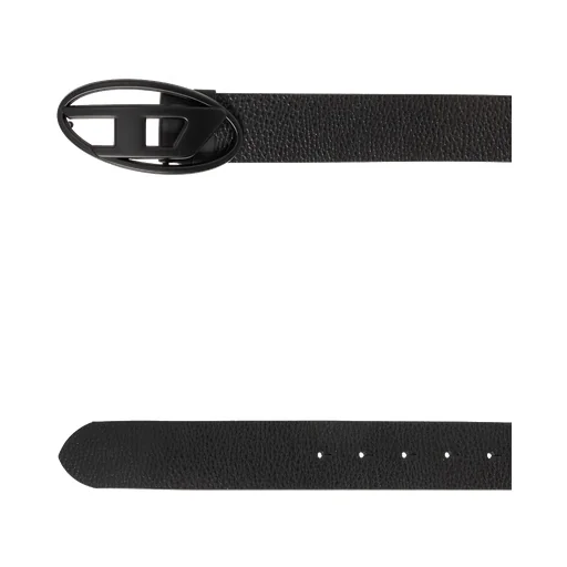 B-1Dr Logo-Buckle Leather Belt