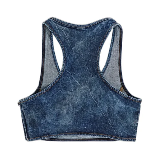 Oval-D Logo Embellished Cropped Top
