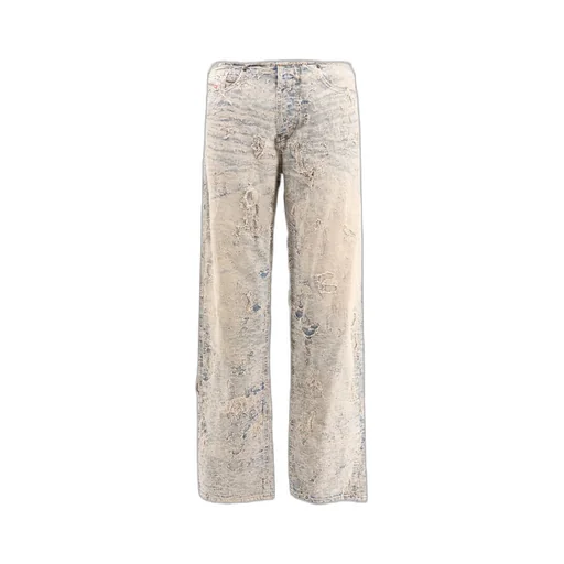 Logo-Patch Distressed Jeans